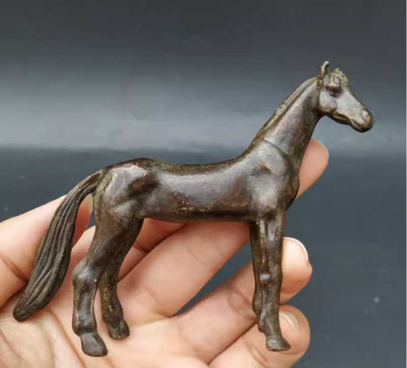 Nachahmung Bronze Tierkreis Pferd Home Ornamente