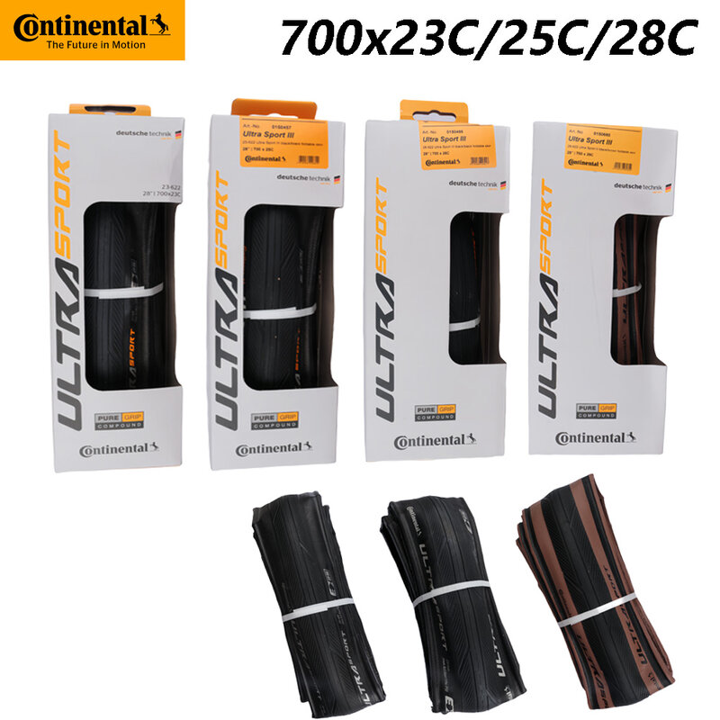 Continental 접이식 펑크 방지 자전거 타이어, 로드 바이크 차량용, ULTRA SPORT Ⅲ, GRAND SPORT RACE, 700x2, 3C, 25C, 28C