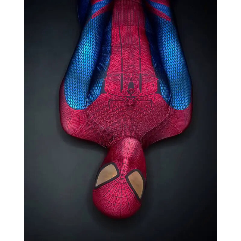 Halloween Men Adults/Kids TASM Spidercosplay Costume The Amazing SuperHero Zentai Suit Boys Male Bodysuit