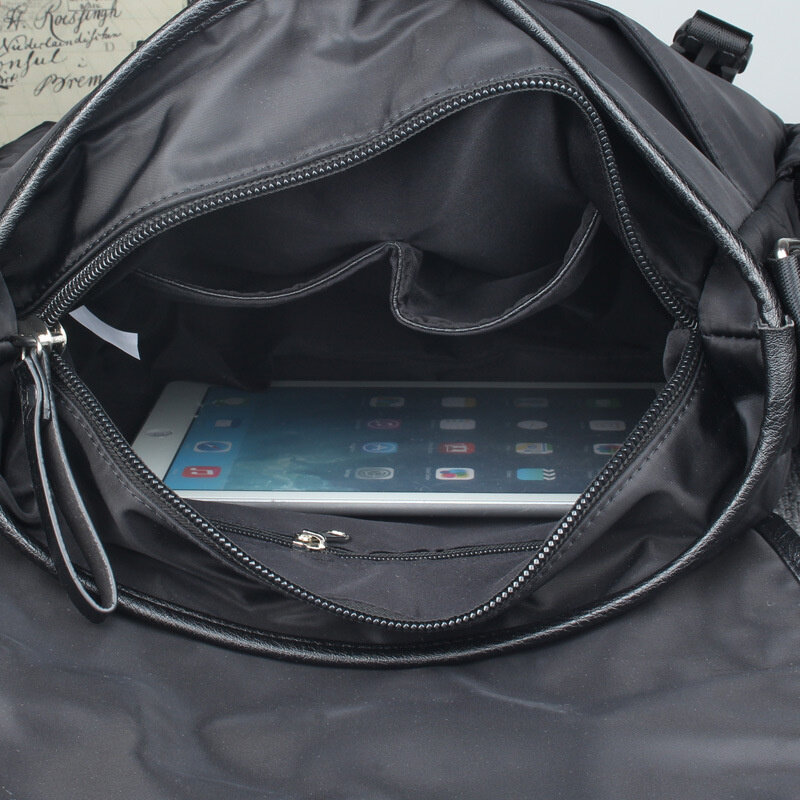 Мужская сумка-мессенджер через плечо, повседневные нейлоновые деловые водонепроницаемые дорожные портфели из ткани Оксфорд