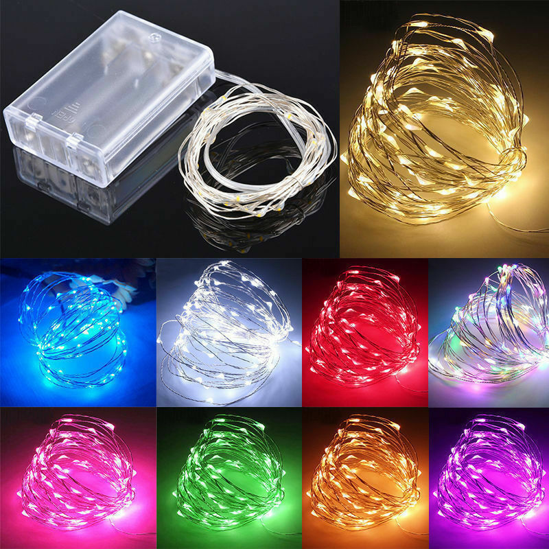 1/3/5/10M LED Fairy Lights Copper Wire String Lights Holiday Lighting Fairy Garland for Christmas Tree Wedding Party Decor lamp