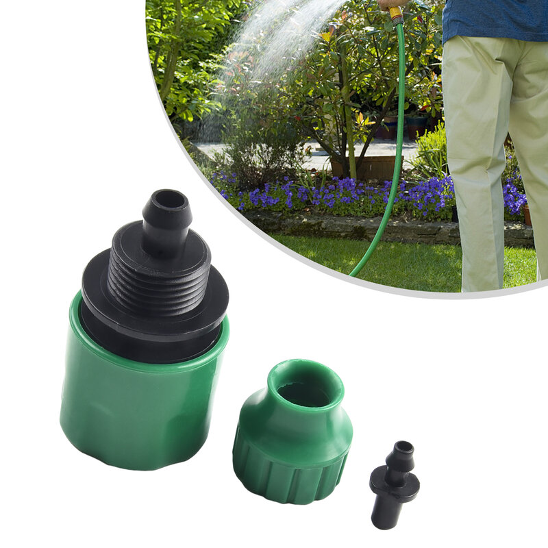 Conector rápido de manguera de agua de plástico para jardín, conector adaptador de microriego, equipo de riego, sistema de riego de piezas, 5 unidades