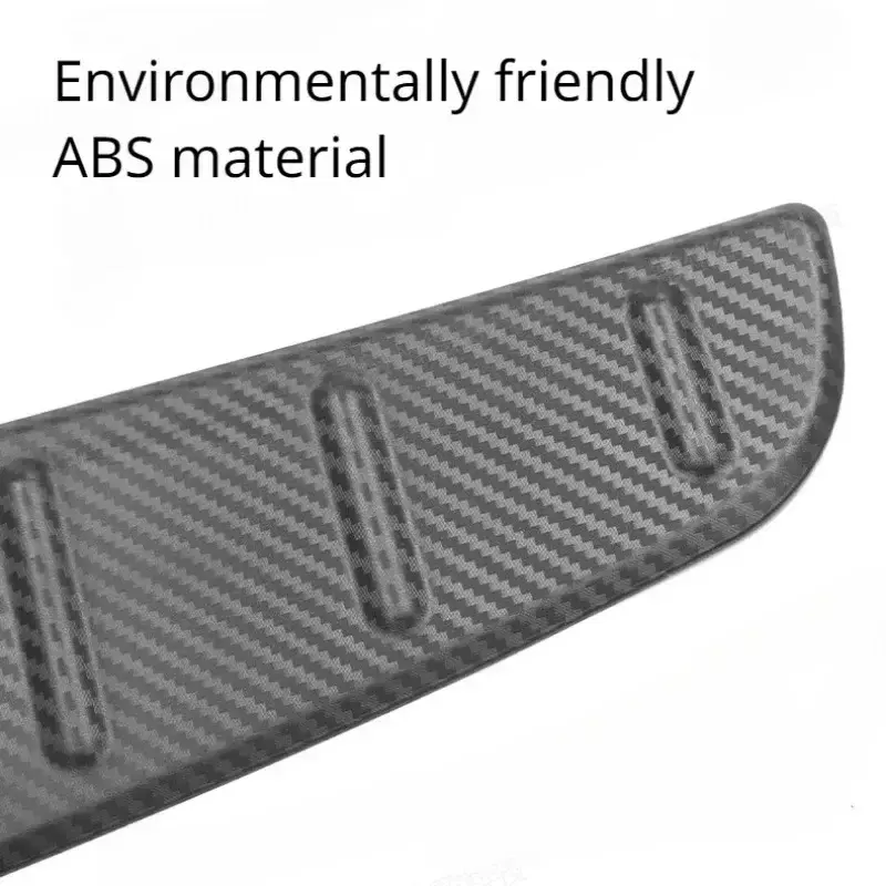 Carbon Fiber Protective Plate para Tesla Model X, Door Sill Strip, Tronco Guarda Board, Acessórios de Decoração
