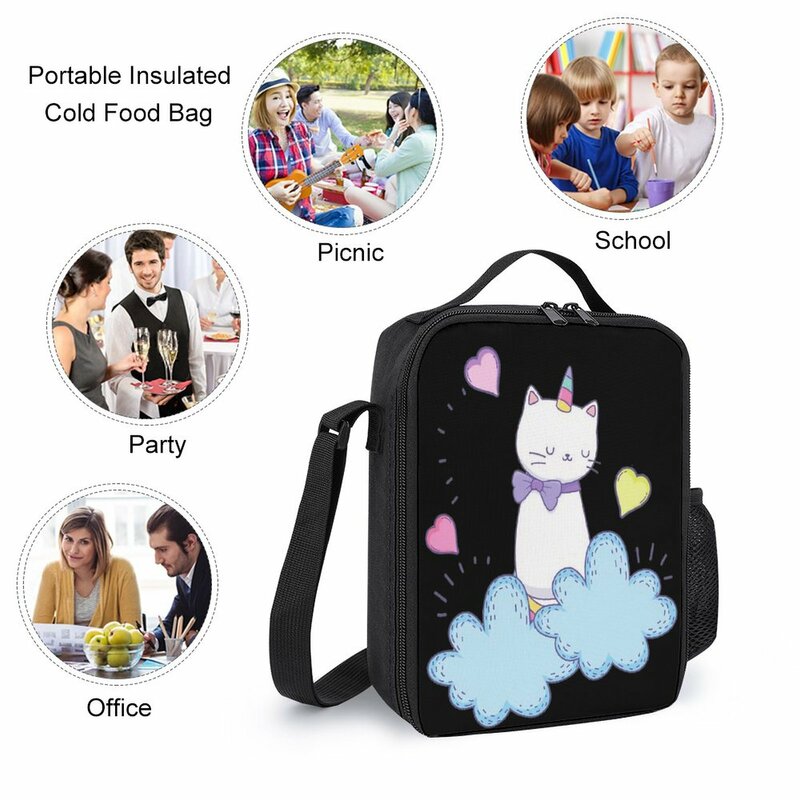 3 in 1 Set 17 Inch Backpack Lunch Bag Pen Bag Divertidos De Cat Unicornio For Sale Firm Lunch Tote Cosy Summer Camps Novelty