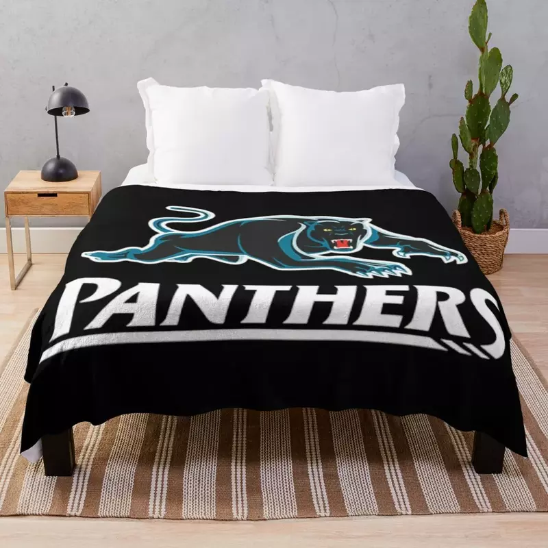 Panthers-Couverture de jet Penrith, couvertures douces pour canapé-lit