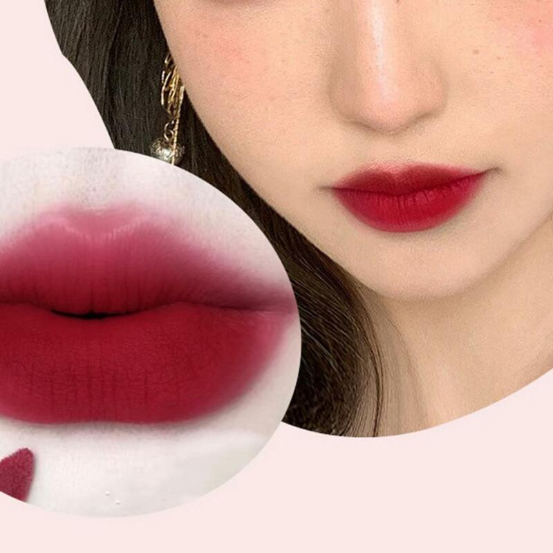 Teinte des lèvres pour femmes, ingrédients sûrs, taille compacte, effet mat, sans décoloration, 6 Styles, rouge à lèvres pour filles