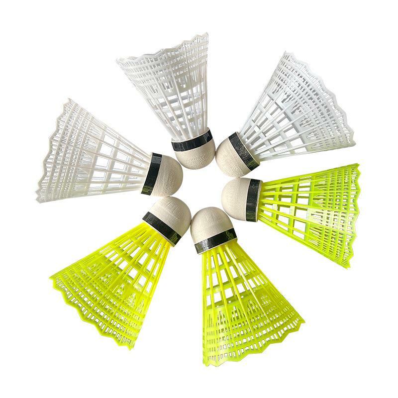 3/6 Stück Farbe Nylon Badminton Feder bälle mit großer Stabilität Haltbarkeit Anti-Hit Indoor Outdoor Sport Trainings bälle
