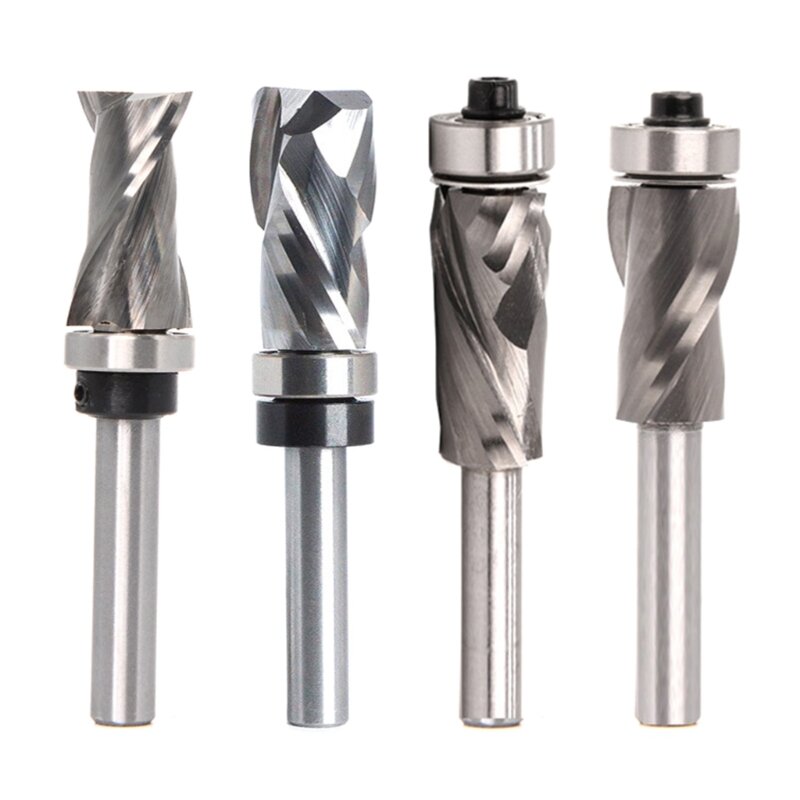 Upgraded Compression Flush Trim Solid Metal Router Bit for Woodworking