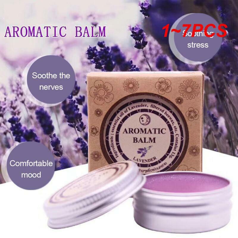 1~7PCS Lavender Sleepless Cream Improve Sleep Soothe Mood Aromatic Balm Lavender Cream Insomnia Relax Anxiety Cream TSLM1