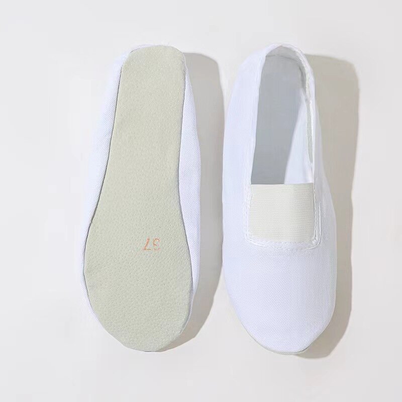 ballet canvas dancing shoes flat slippers for kids toddlers women ballerinas for dance training yoga shoes