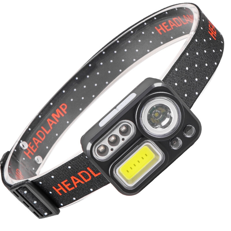 Headlamp Rechargeable LED USB Headlight Waterproof Head Lamp with Bright 60 ft Flashlight Beam Hiking & Outdoor Camping Gear