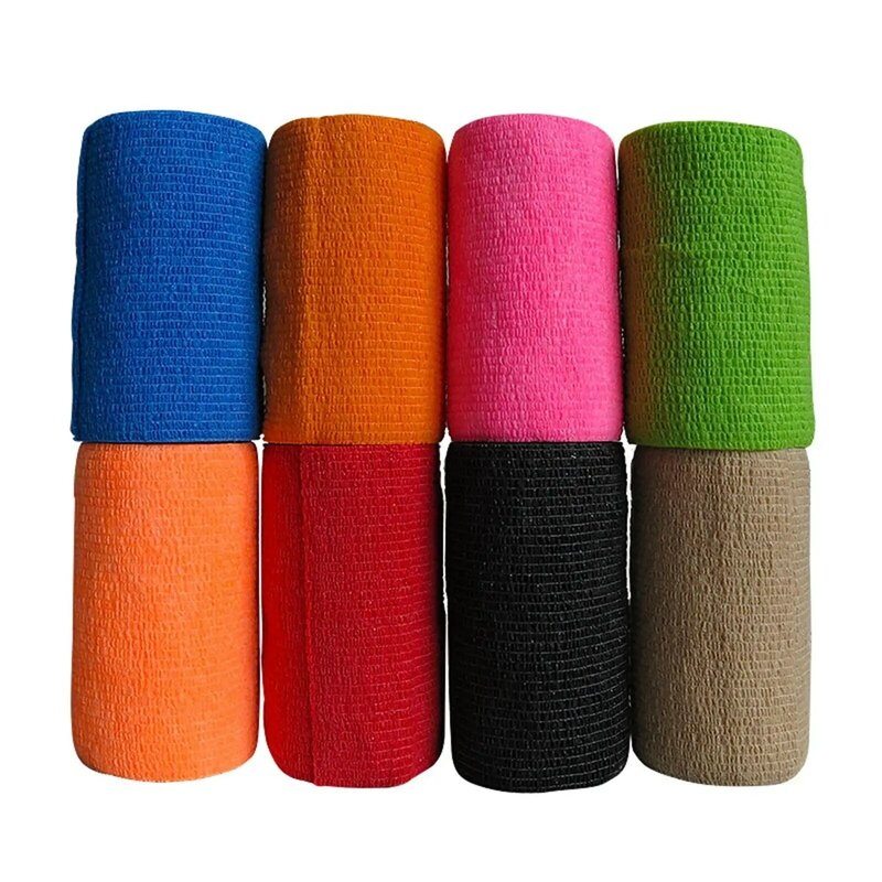 Vet Wrap Tape 4 inch Wide Elastic Non Woven Horse Leg Wrap Athletic Tape Self Adherent Wrap for Horses Cats Pet Sports Hand