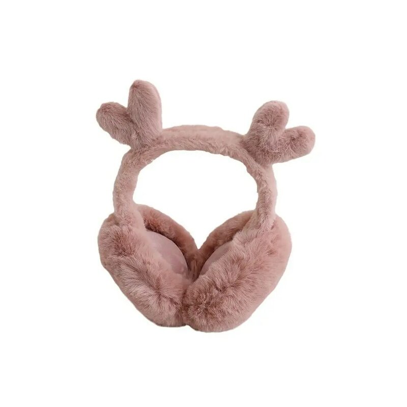 Thick Women Earmuff Comfortable Soft Cat Ear Cute Earflap Plush Solid Color Kids Ear Cover Cold Protection