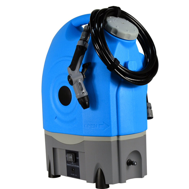 Lavadora de pressão elétrica portátil, Pistola de água para ar condicionado do carro, Lavagem com tanque de água e rodas