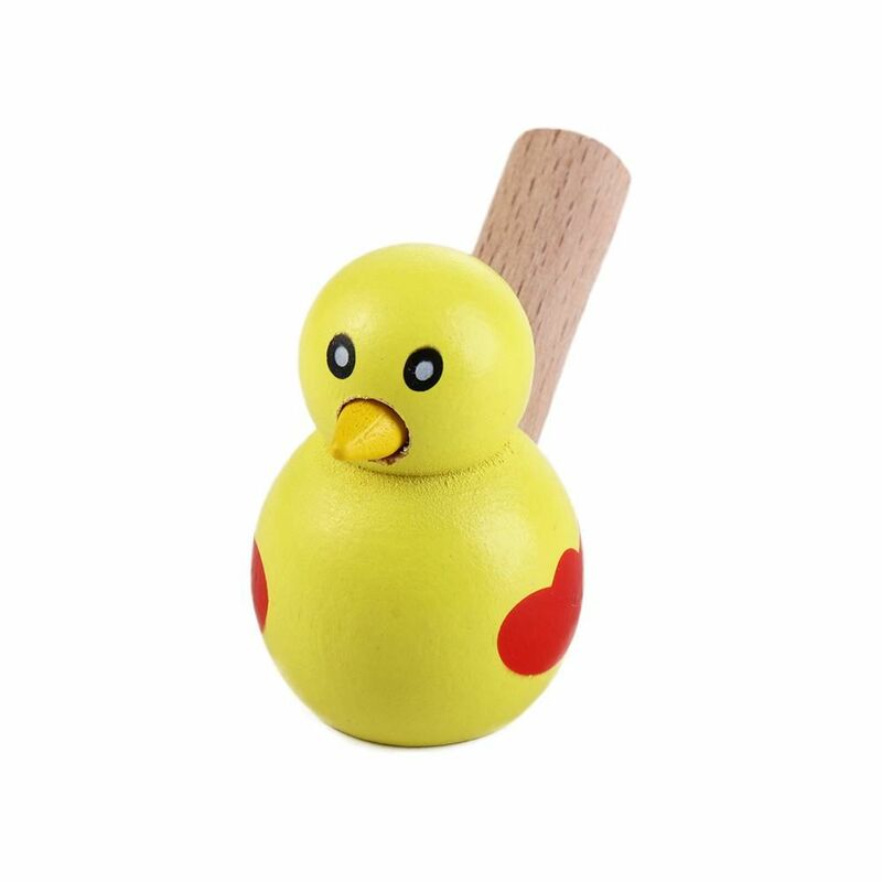 Giocattoli per strumenti musica educativa per lo sviluppo giocattolo strumentale Mini fischietto uccello modello di uccello giocattolo in legno Mini fischietto per uccelli