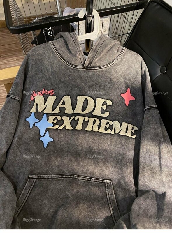 Retro crânio impressão hoodie homem esporte oversized moletom harajuku gothic americano novo em alta qualidade streetwear roupas femininas