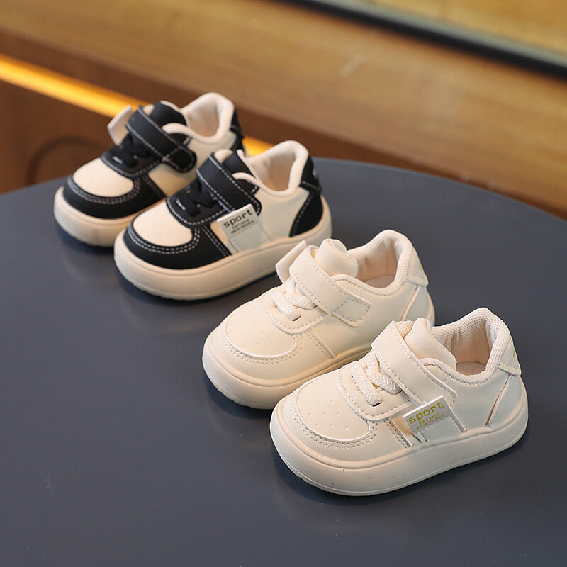 Sepatu olahraga anak laki-laki, sneaker kasual Anti Slip, sol lembut untuk bayi balita laki-laki dan perempuan musim gugur