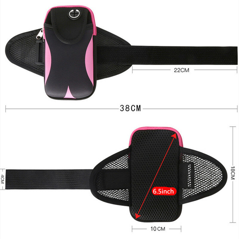 Bolsa de brazo deportiva para correr, cinturón multifuncional para hombre y mujer, bolso de muñeca para teléfono móvil, novedad de 2024
