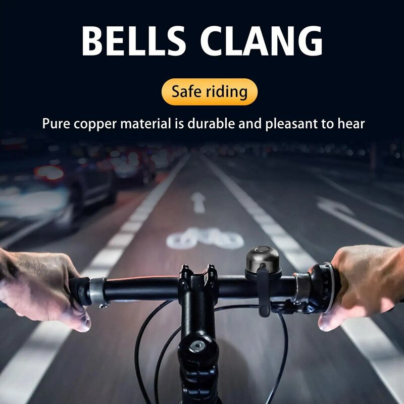 Campanello per bici in ottone classico per custodia Apple AirTag campanello per bicicletta impermeabile per montaggio su bici per Tracker GPS Air Tag sotto il supporto per campanello della bici