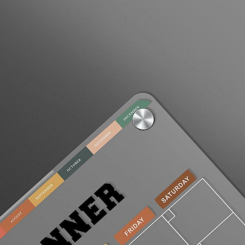 Transparenter magnetischer Kalender für Kühlschrank trocken abwisch bares Brett Kühlschrank Whiteboard kleiner Planer Zeitplan Board zu tun Liste