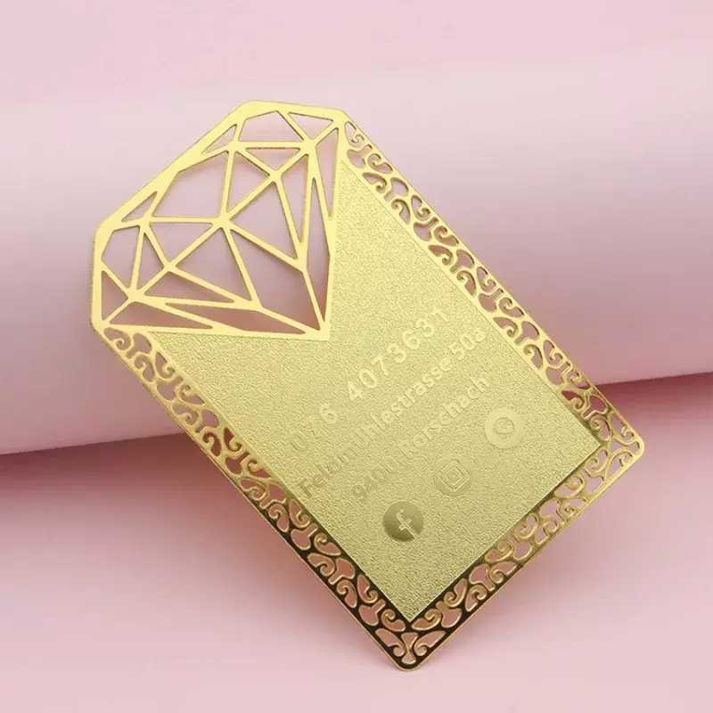 Aangepast Product, Kaart Metalen Professionele Bedrukking Luxe Gouden Stempel Zwart Mat Bedankjes Voor Roestvrijstalen Busine