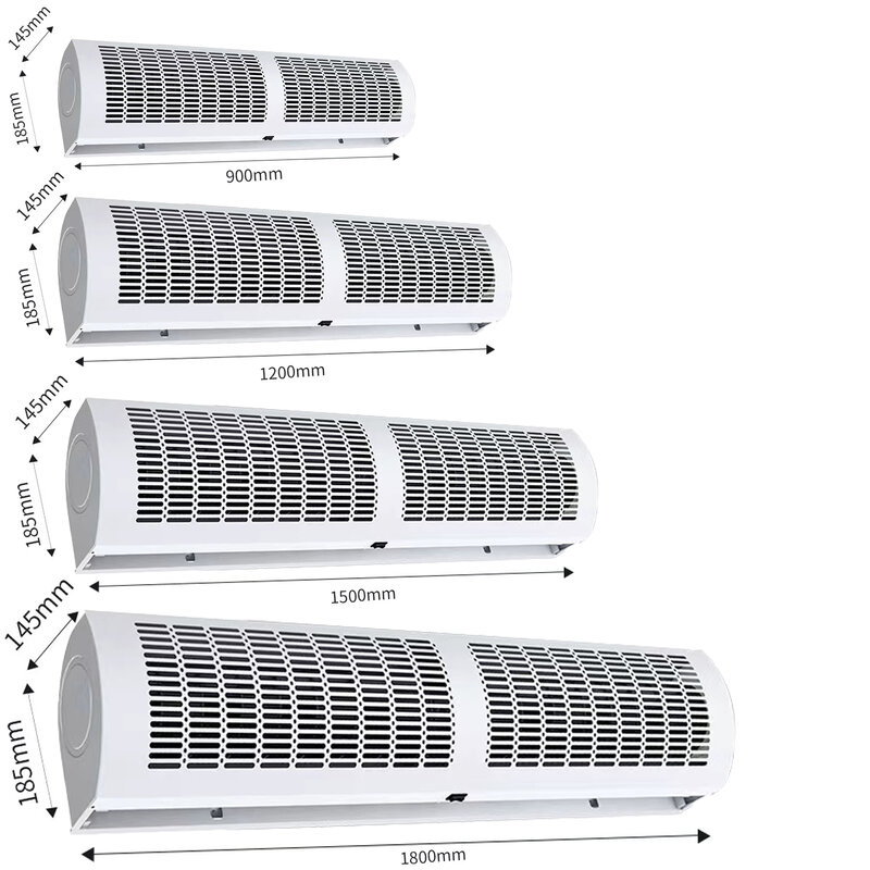 BSSC-Cortina de aire acondicionado para uso residencial, porta cortinas para ar, varios tamaños