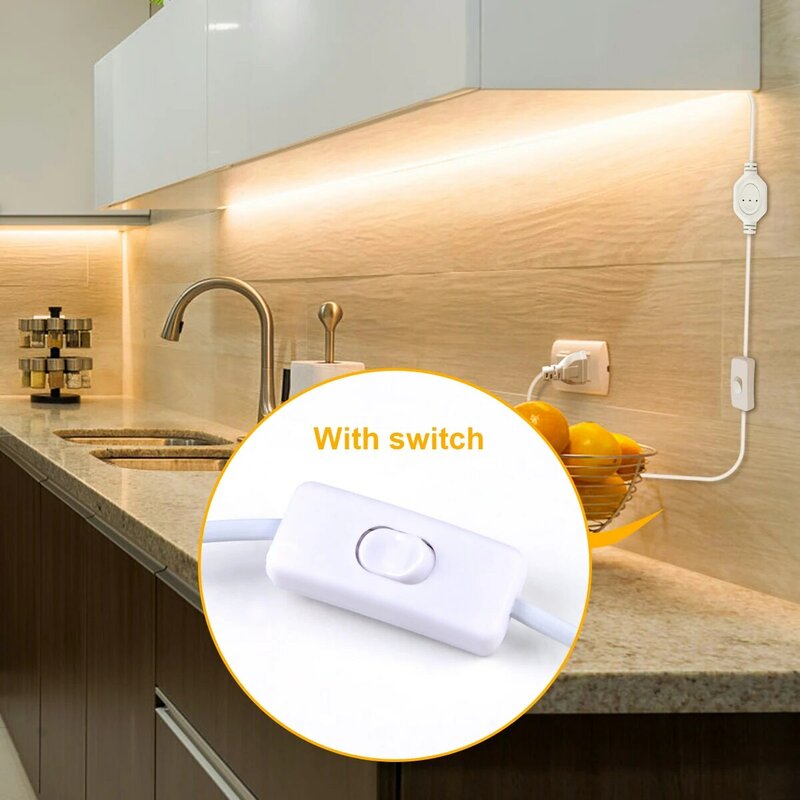 High Lumen LED Strip Light 220V Waterproof COB Diode Tape Para Kitchen Closet Backlight