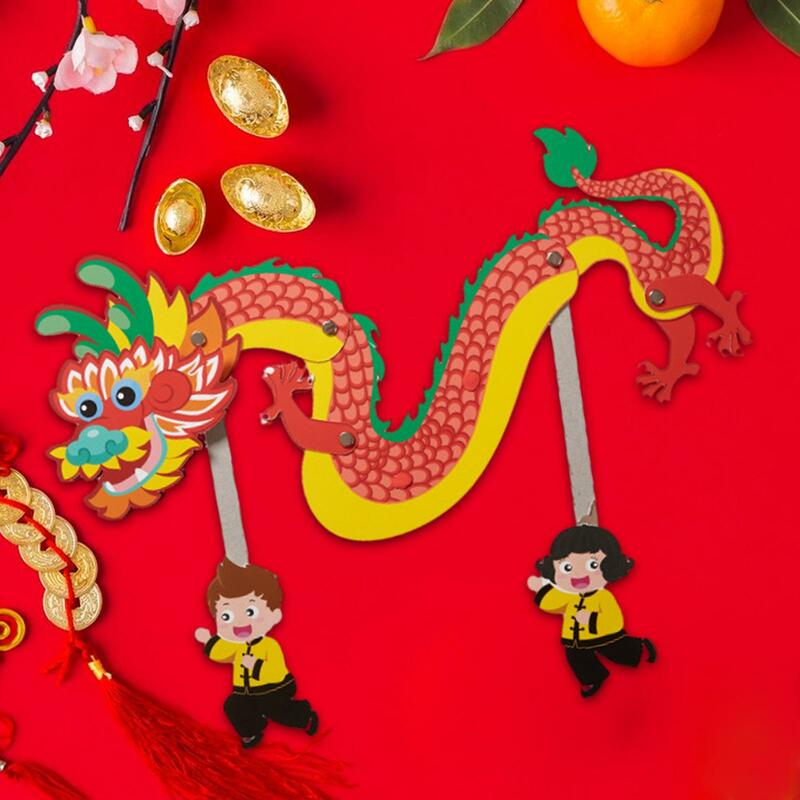 Papel chinês Dragão Escolha Crianças Brinquedo, Manual Prop, Festa, Ao Ar Livre, Mid Autumn Festival, Barco-Dragão, Festival, Ornamentos