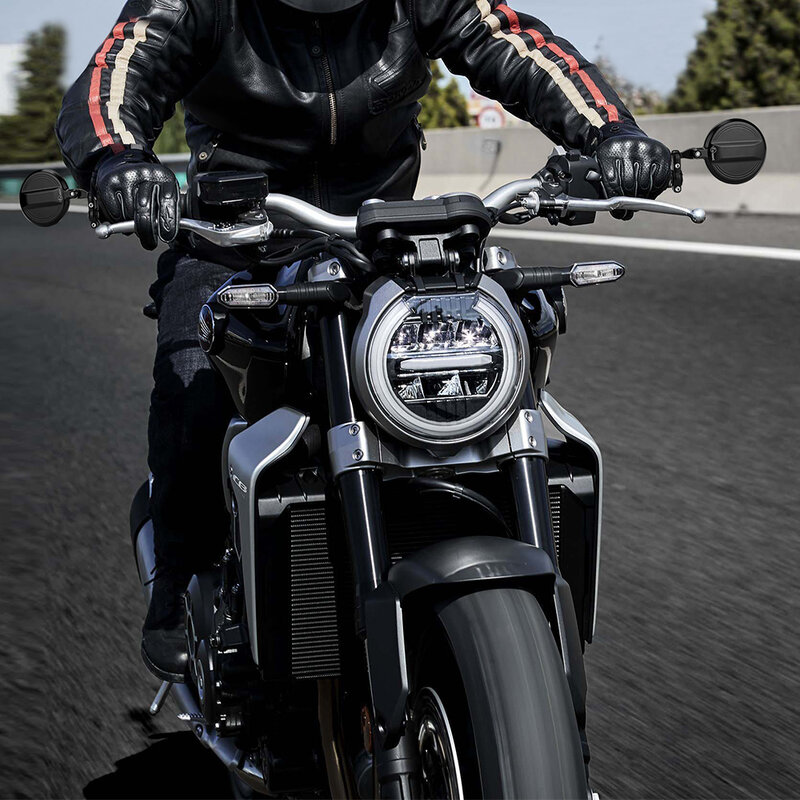 Lusterko motocyklowe znak E uchwyt końcowy kierownicy lusterka wsteczne lusterko dla MT07 MT09 R1 R3 dla Cafe Racer CB125R CBF125 Z900 Z750 skuter rower lustro