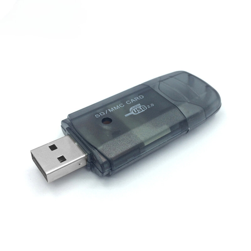 Multifuncional SD Card Reader, Acessório Computador Portátil, USB 2.0, Conveniente, Prático, Acessórios Gadget