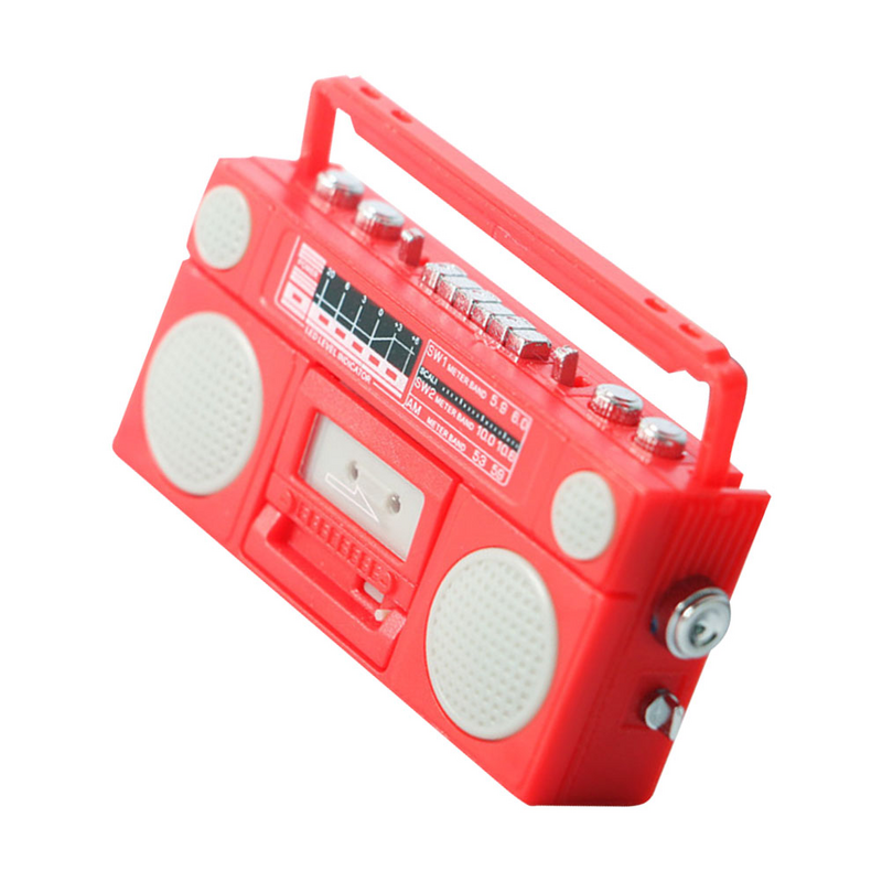 Models Classical Models Vintage Radioate House Prop Mini Accessory Red Plastic
