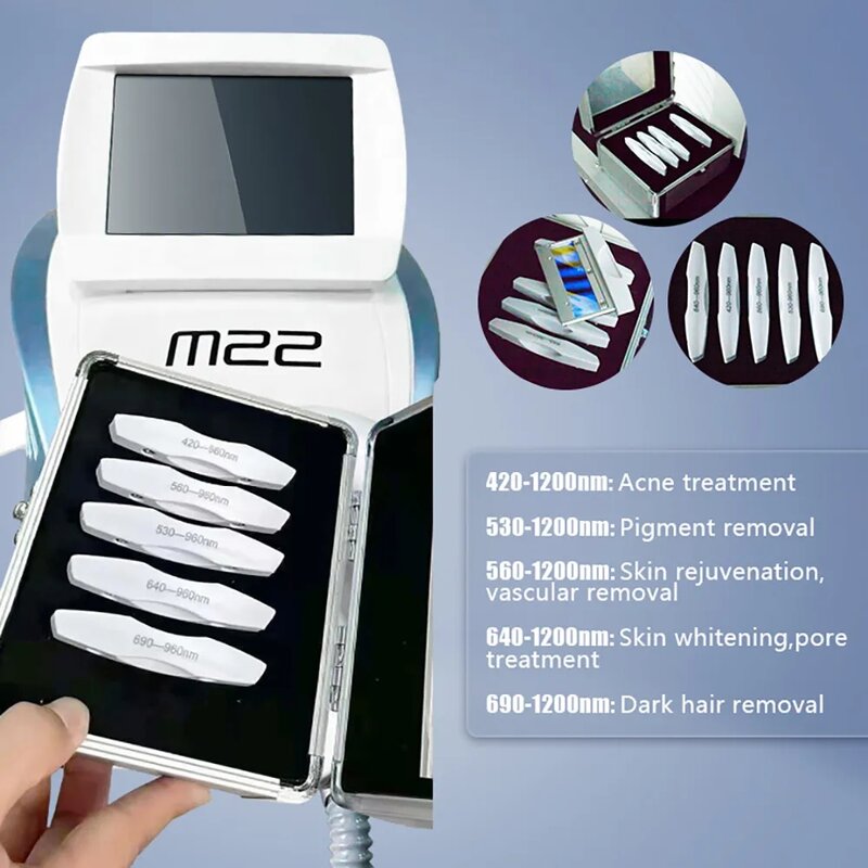 Máquina de depilación IPL, tratamiento Vascular para el acné, rejuvenecimiento y blanqueamiento, salón de belleza para el hogar