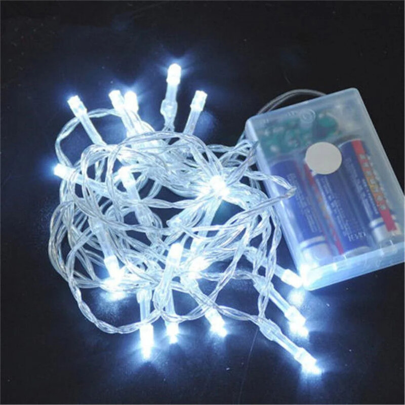 Impermeável Firefly String Lights, Bateria Operado, Decorativo, Fada, Quarto, Casamento, 10 a 80 LED
