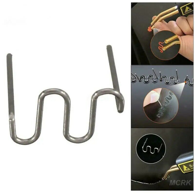 Grapas de plástico para parachoques de coche, Kit de reparación automotriz, grapadora caliente, herramientas de soldadura, 0,6/0,8mm