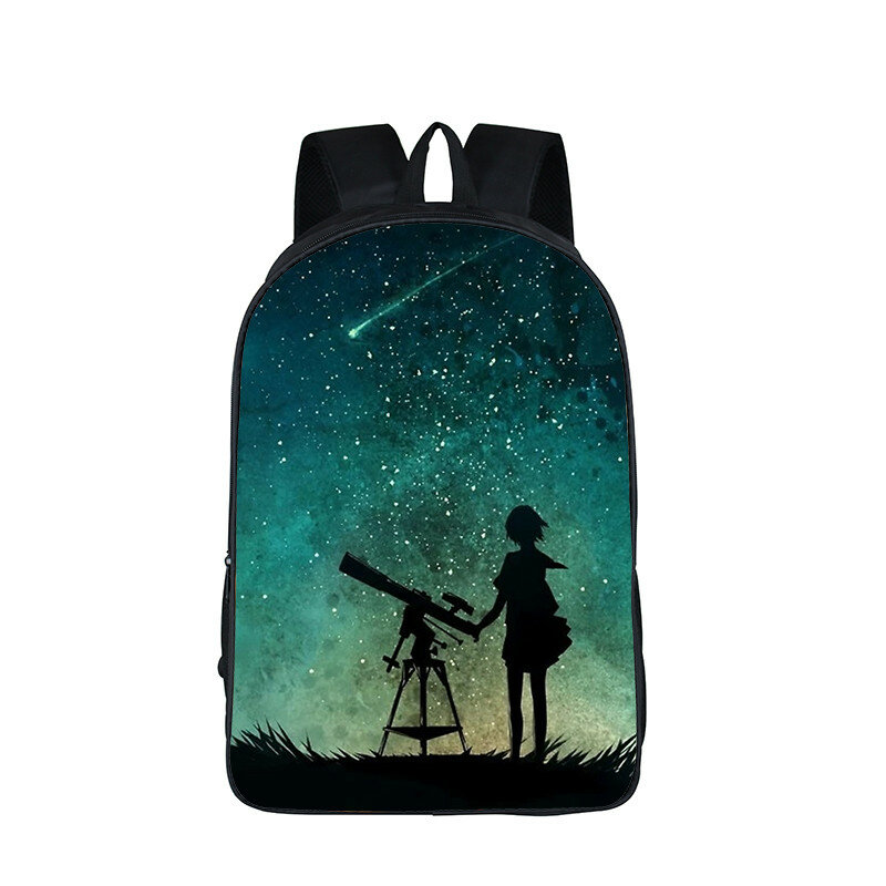 Fantasy Moon Girls drukuje tornister dla dziewcząt studenckie plecaki księżyc kreskówkowy plecaki damskie plecak podróżny nastolatki torby szkolne