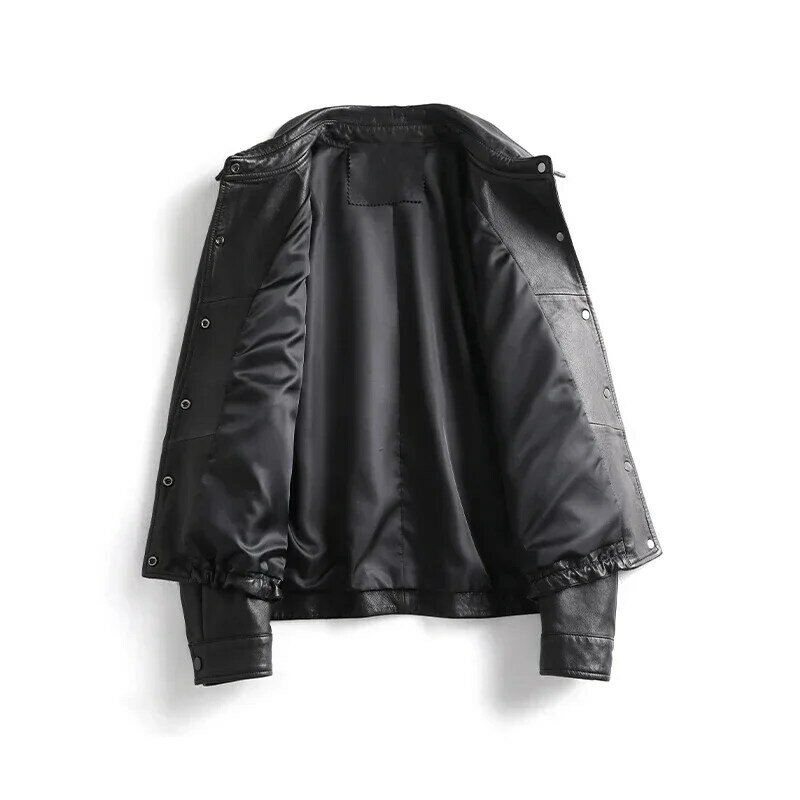 Женская Короткая кожаная куртка Tajiyane, куртка из натуральной овечьей кожи, весна-осень 2023