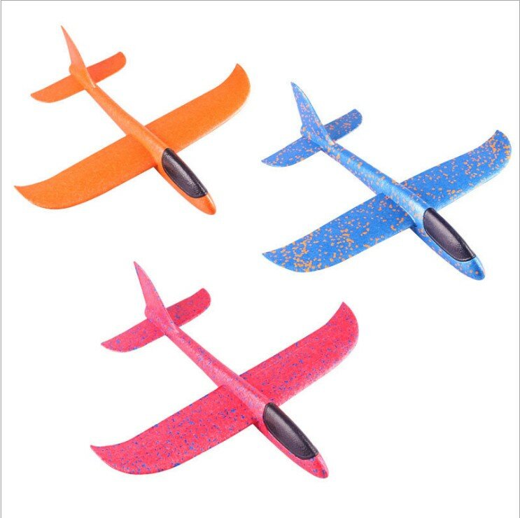 480mm DIY Hand Throw Flying Glider Planes Foam Aeroplane Aircraft EPP Plane Level Flight + Aerobatic Maneuver Gift Toy For Child