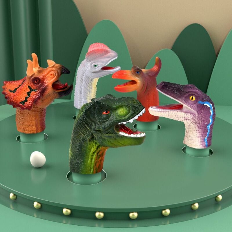 Mini fantoche de mão animal, brinquedo de fantoche de dedo, fantoche de dinossauro, mordedor Montessori, brinquedos mastigáveis, narrando brinquedos sensoriais