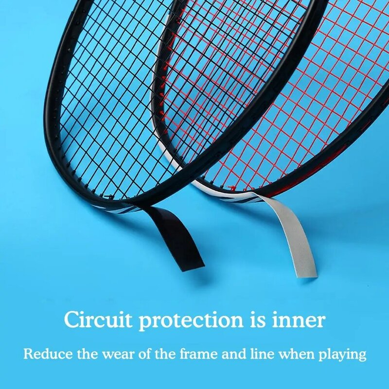 Protector de cabeza de raqueta de bádminton, cinta protectora de marco de raqueta, resistente al desgaste, resistente a arañazos, protección multifuncional, 1/5 piezas