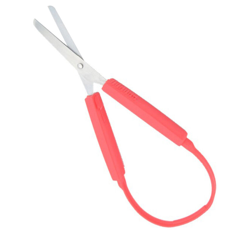 Цветные ручные безопасные мини-ножницы из нержавеющей стали для школьных и детских канцелярских принадлежностей
