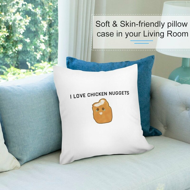 I love куриные nuggets, декоративная подушка, подушка