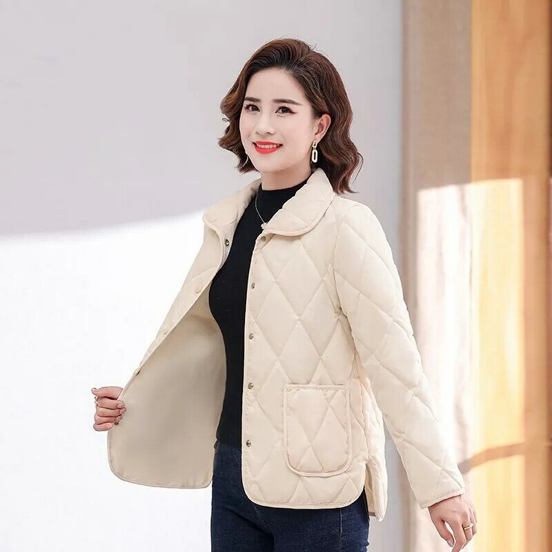 Femme parka quente fino algodão jaqueta feminina novo inverno coatquilted oversize roupas casaco feminino outerwear