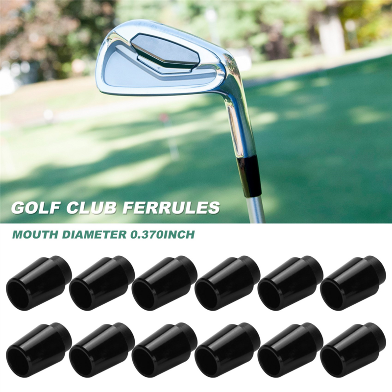 Golf Club Ferrules Sleeve Adapter, Compatível com PXG Ferros, 0.370 "Dica Ferros Eixo, 12Pcs