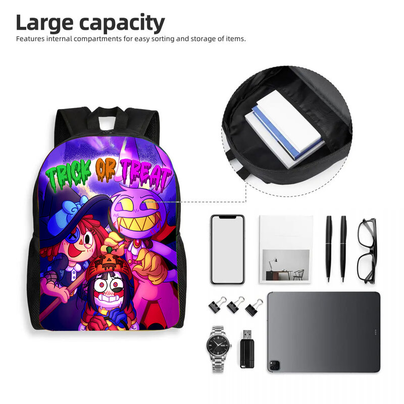 Amazing Digital Circus Children Backpack Newly Styles Cartoon Anime Game School Bag for Girls,School Backpack with Lovely Prints