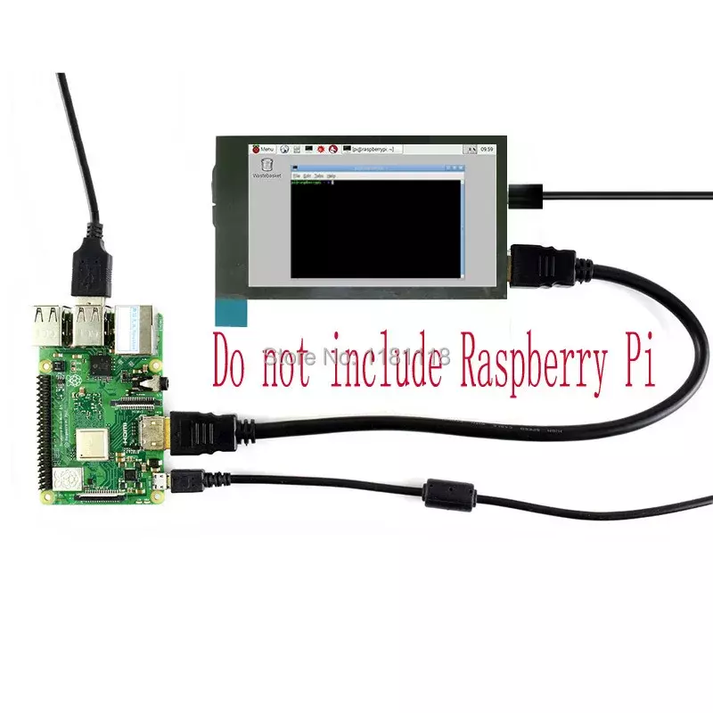 Pantalla táctil LCD para Raspberry Pi, 3,5x480, 800 pulgadas, HDMI, PI4 / 3B