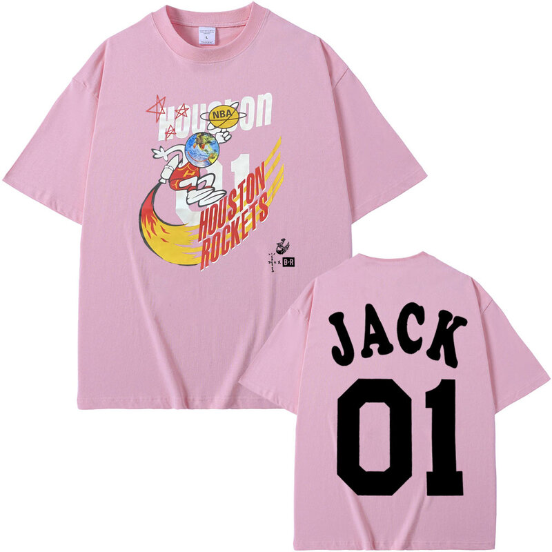 Cactus Jack Tshirt Summer Men Women Oversized Streetwear Men's Tees Hip Hop Style Streetwear Short Sleeve  Pure Cotton T-shirt