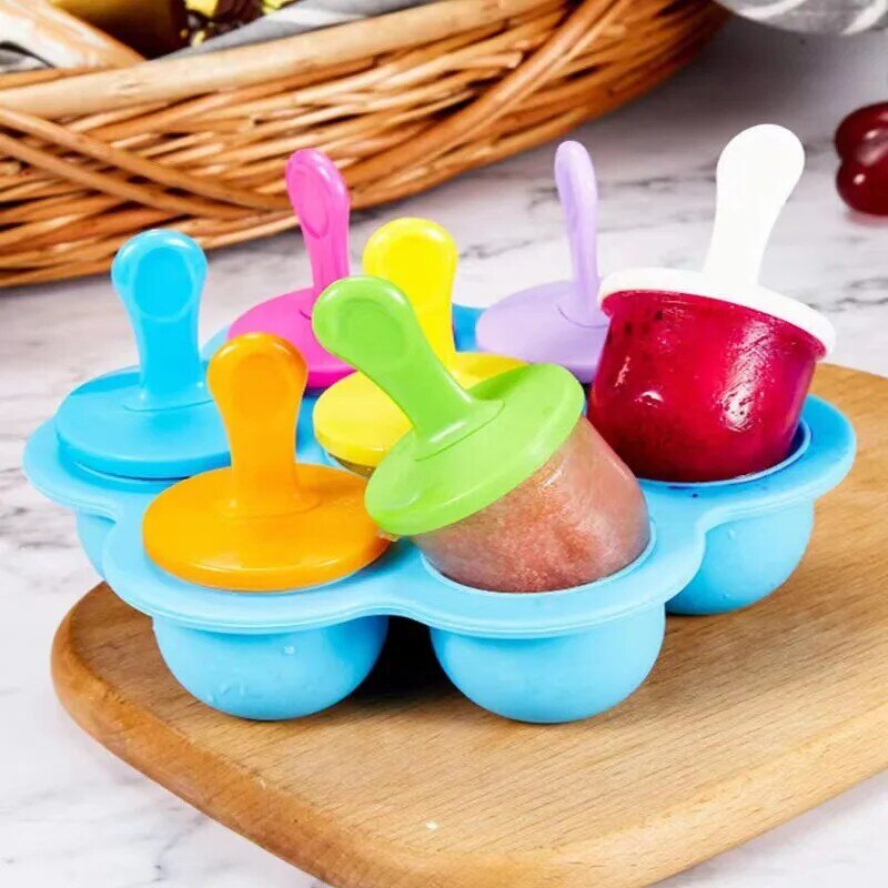 Children Ice Pops Mold Baby Food Container Infant Fruit Breast Milk Storage Box Freezer Tray Crisper Baby Food Container