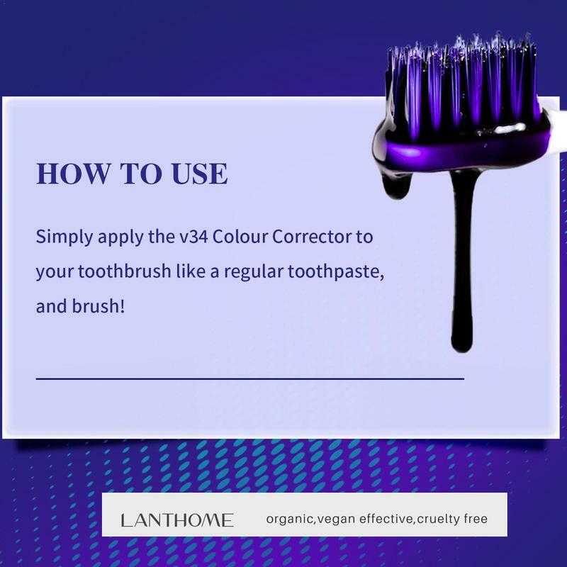 Pasta do zębów fioletowa pasta do zębów do wybielania zębów 30ml kolorowy korektor do prawidłowej żółtej pasty do zębów