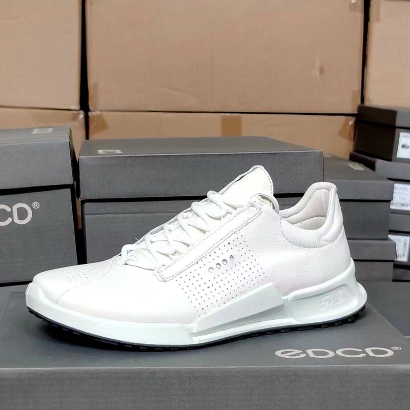 High-quality Men's Sports Shoes Summer Breathable Leather Anti-slip Wear-resistant Outdoor Sports Running Lightweight Golf Shoes