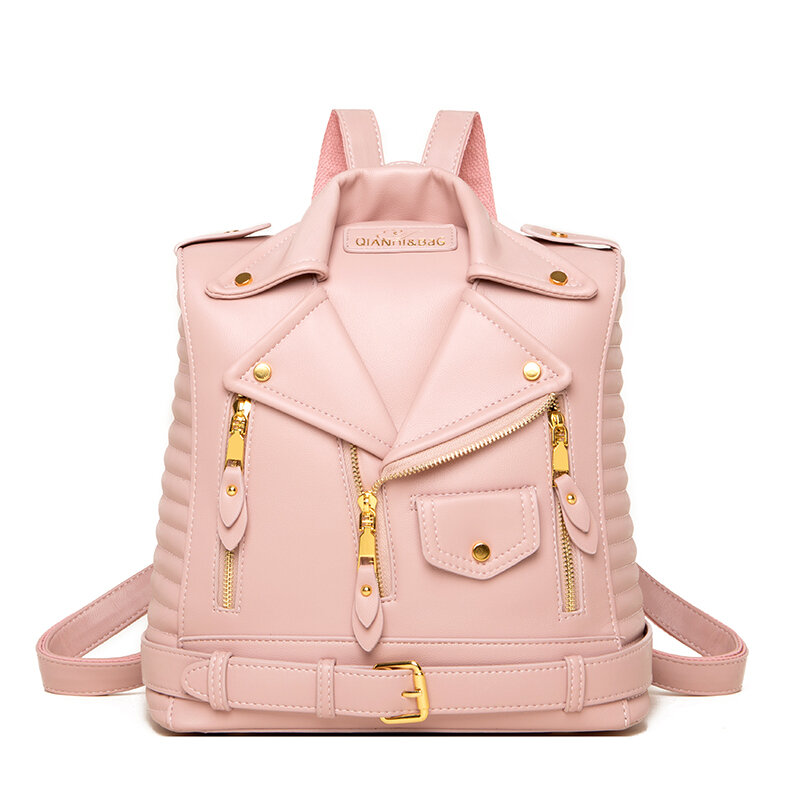 Женская сумка 2023, Модный Роскошный дизайнерский рюкзак в форме одежды, Высококачественная кожаная Модная брендовая сумка черного, зеленого, синего, серебристого цвета
